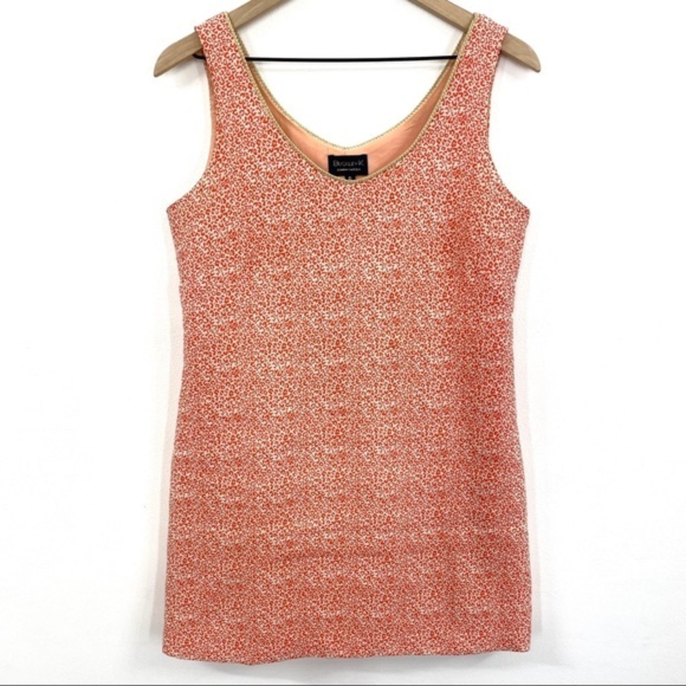 Buckley K Coral Animal Print Gold Rope Dress